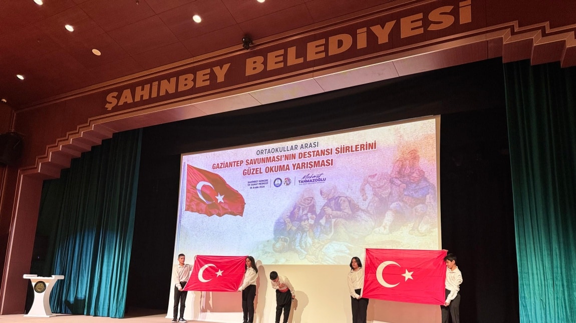 Ortaokullar arası Gaziantep Savunmasının Destansı Şiirlerini Güzel Okuma Yarışması 